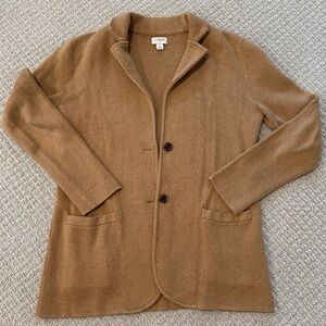 J. Crew Sweater Blazer Caramel Light Brown